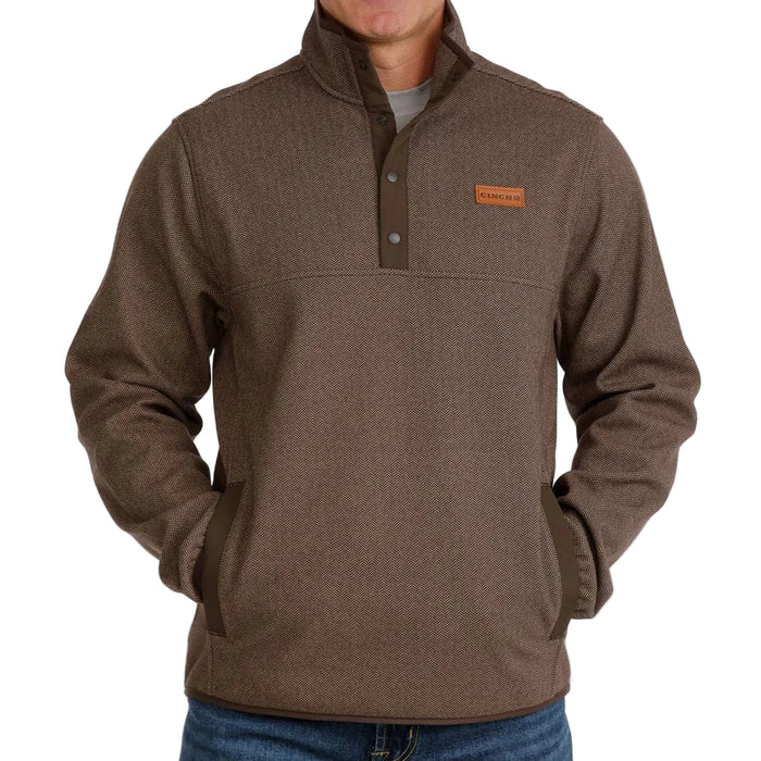 Cinch Men's Herringbone 1/4 Snap Pullover