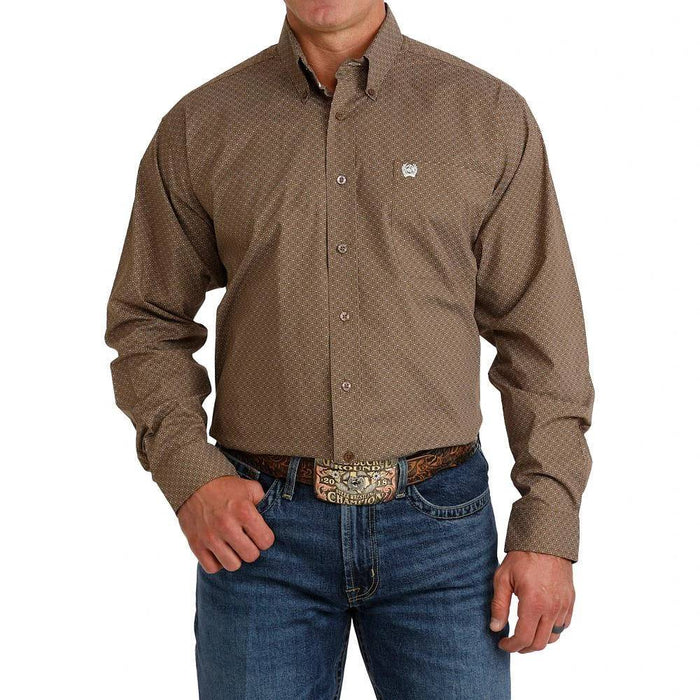 Cinch Men's Geo Print Button Shirt