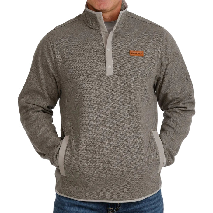 Cinch Men's Herringbone 1/4 Snap Pullover