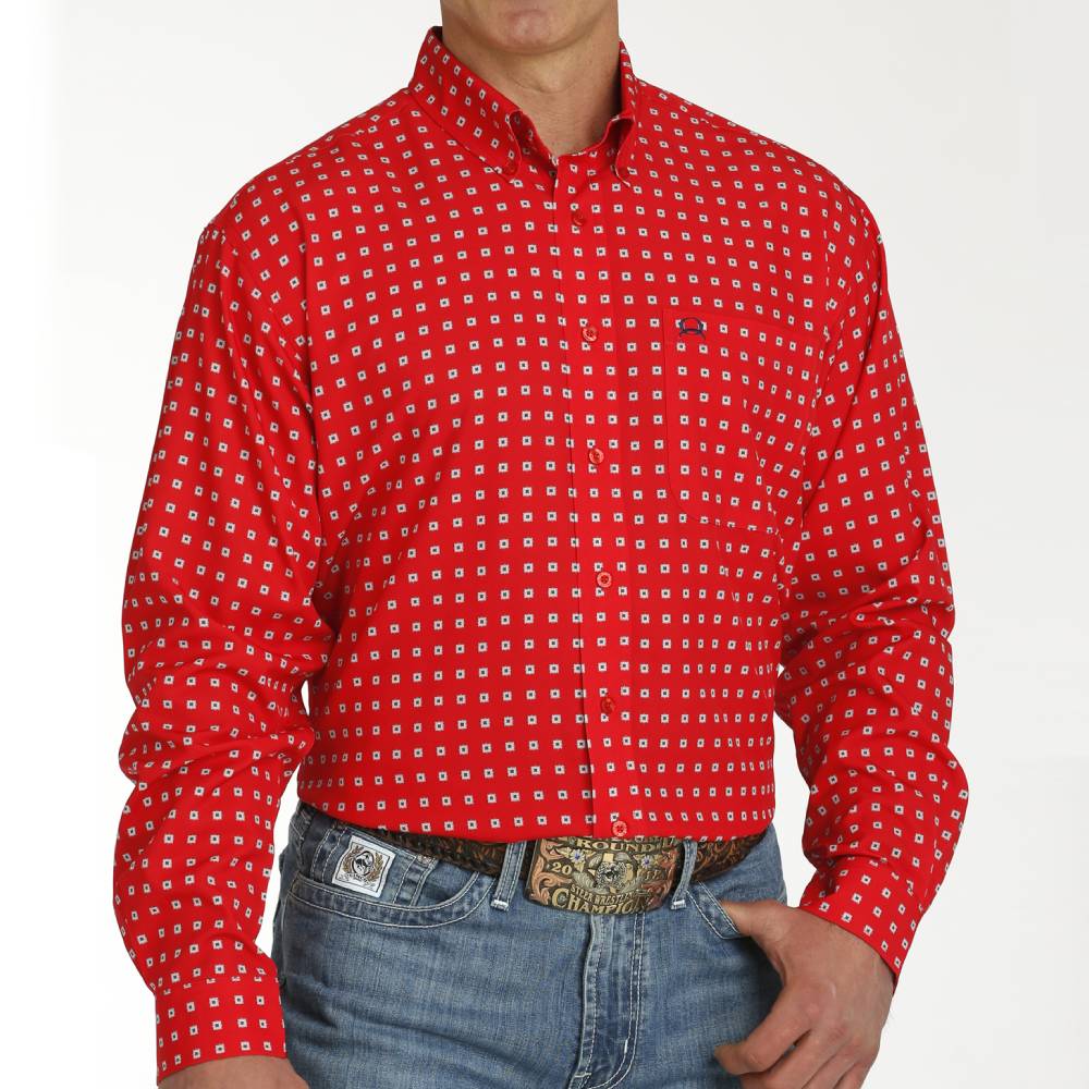 Cinch Men's Arenaflex Geo Print Shirt MEN - Clothing - Shirts - Long Sleeve Shirts Cinch   