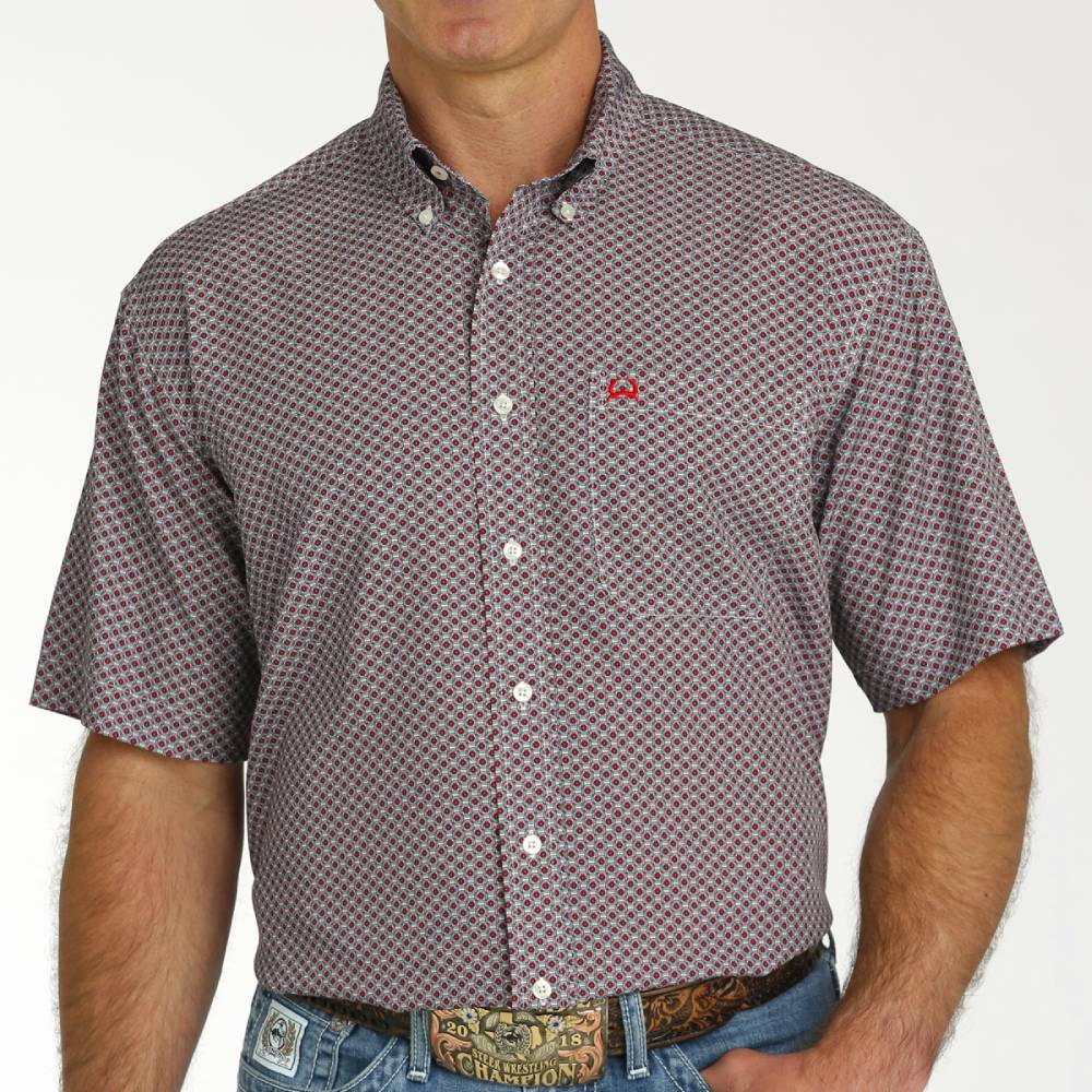 Cinch Men's Arenaflex Geo Print Shirt MEN - Clothing - Shirts - Short Sleeve Shirts Cinch   