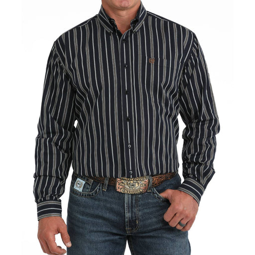 Cinch Men's Dobby Stripe Button Shirt MEN - Clothing - Shirts - Long Sleeve Cinch