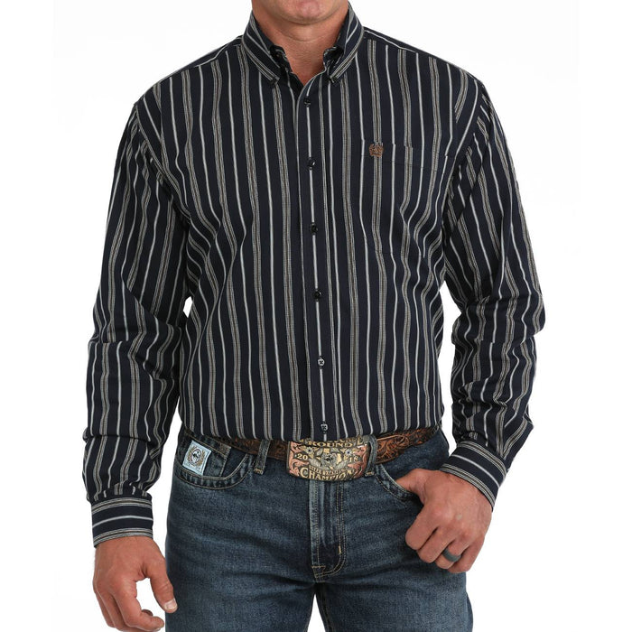 Cinch Men's Dobby Stripe Button Shirt