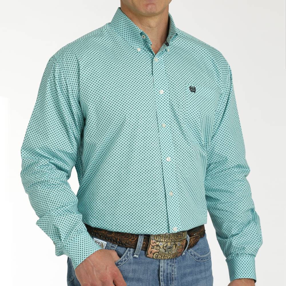 Cinch Men's Geo Floral Print Shirt MEN - Clothing - Shirts - Long Sleeve Shirts Cinch   