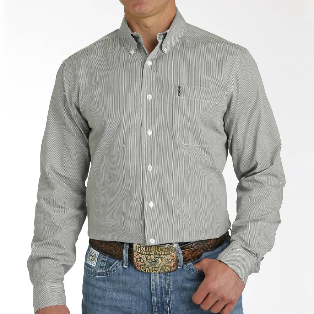 Cinch Men's Micro Stripe Modern Fit Shirt MEN - Clothing - Shirts - Long Sleeve Shirts Cinch   