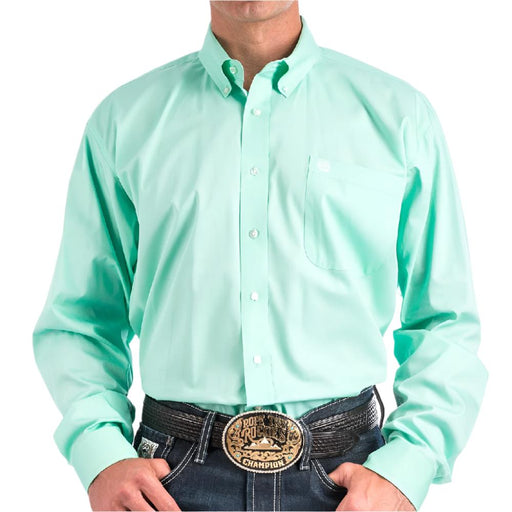 Cinch Men's Solid Mint Button Down Shirt MEN - Clothing - Shirts - Long Sleeve Cinch