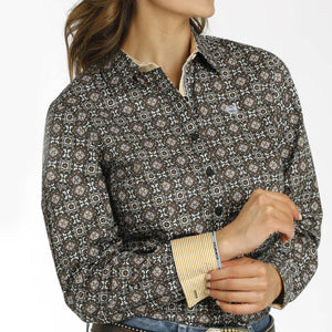 Cinch Women's Paisley Square Print Shirt WOMEN - Clothing - Tops - Long Sleeved Cinch   