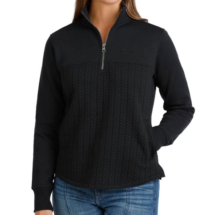 Cinch Women's Patterned 1/4 Zip Pullover