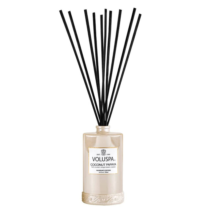 Voluspa Coconut Papaya Reed Diffuser HOME & GIFTS - Home Decor - Candles + Diffusers Voluspa   