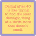 Dating After 40 Coaster HOME & GIFTS - Gifts Drinks On Me