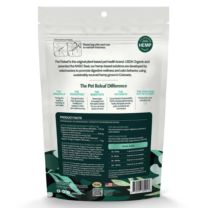 Digestive Releaf Sweet Potato Pie Hemp Edibites Pets - Vitamins & Supplements Cetyl M