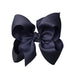 Signature Grosgrain Bow on Clip - 5.5" Dark Navy KIDS - Accessories Beyond Creations LLC   