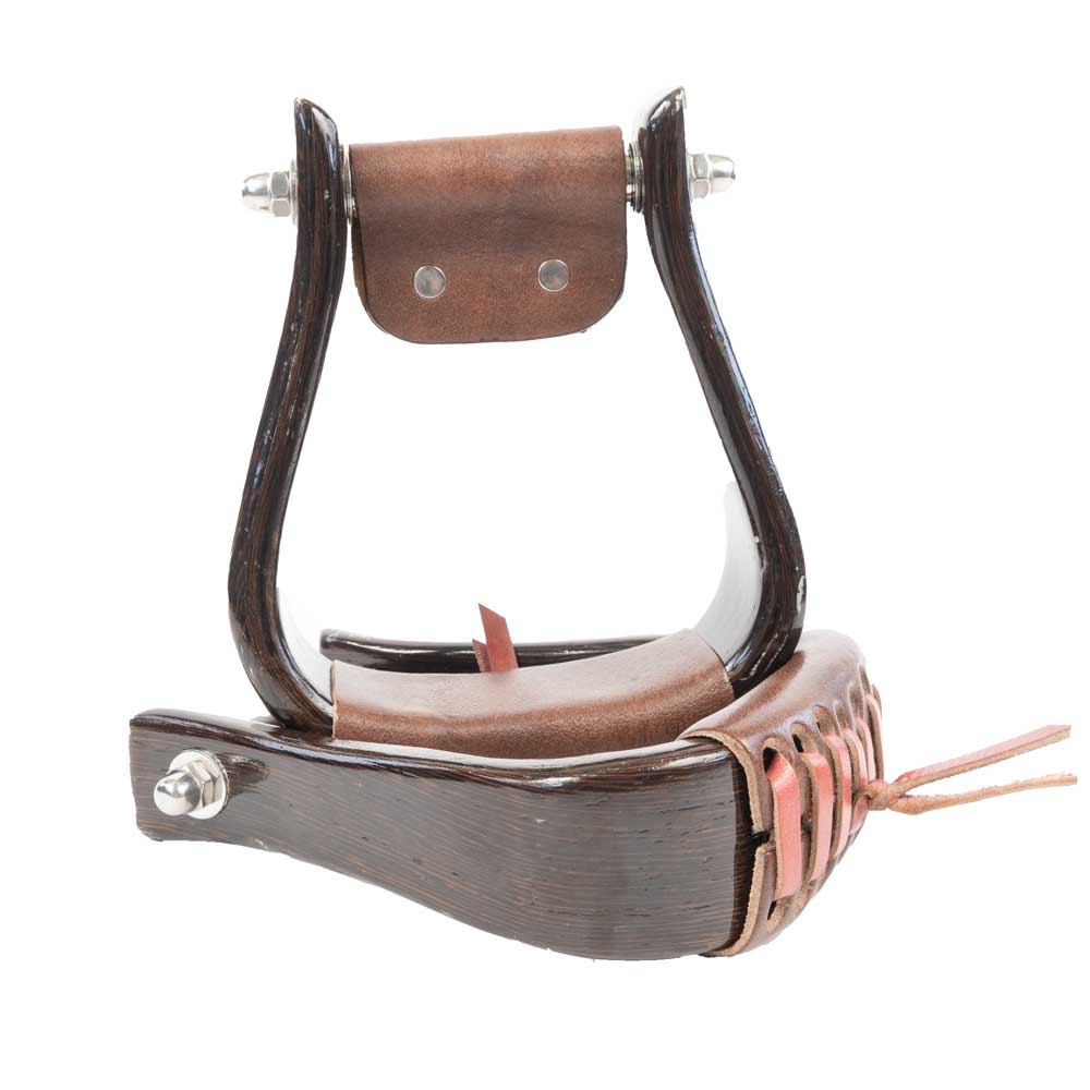 Teskey's Black Finish Wooden Stirrups 2" Tack - Saddle Accessories Teskey's