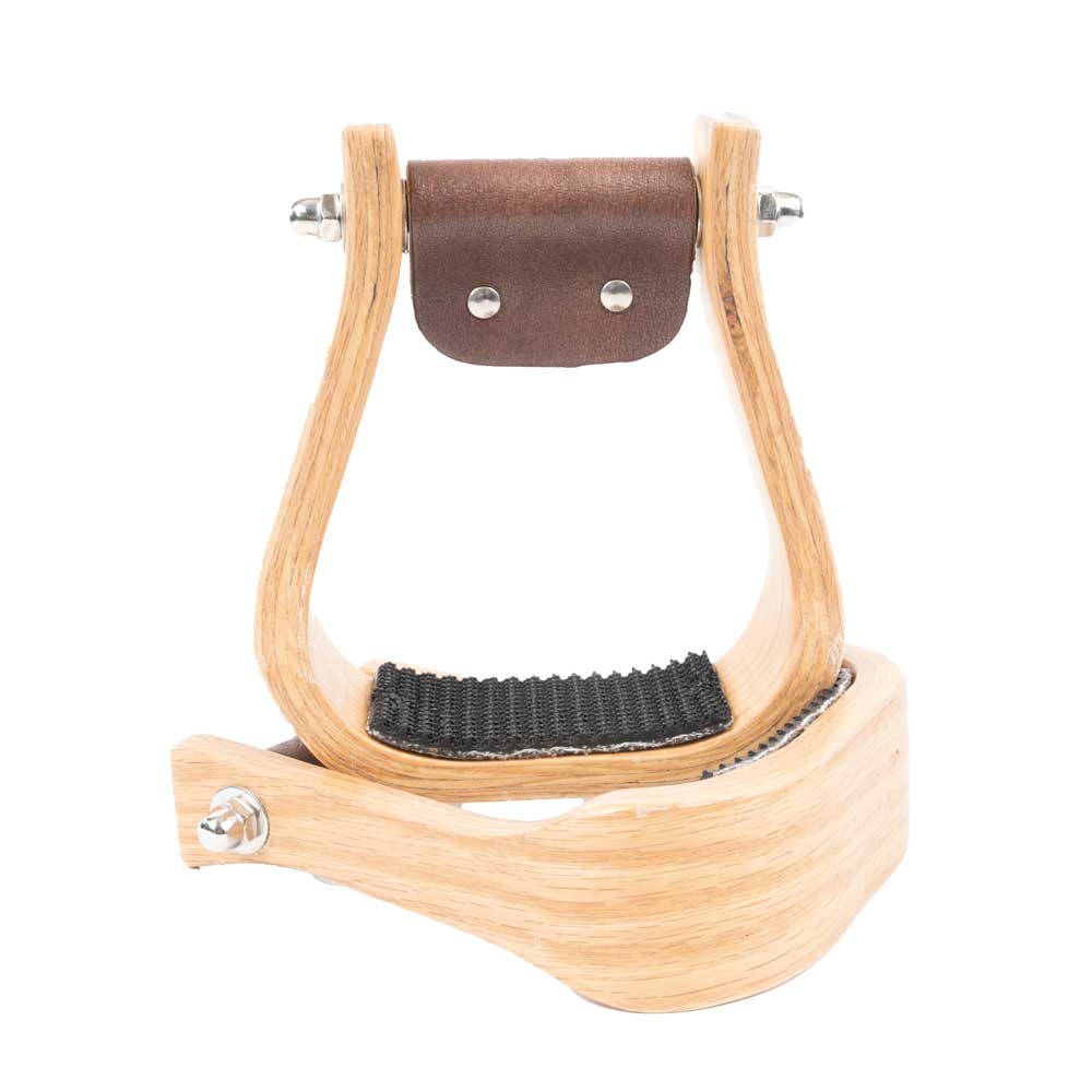 Teskey's Matte Wooden Barrel Stirrups 2" Tack - Saddle Accessories Teskey's