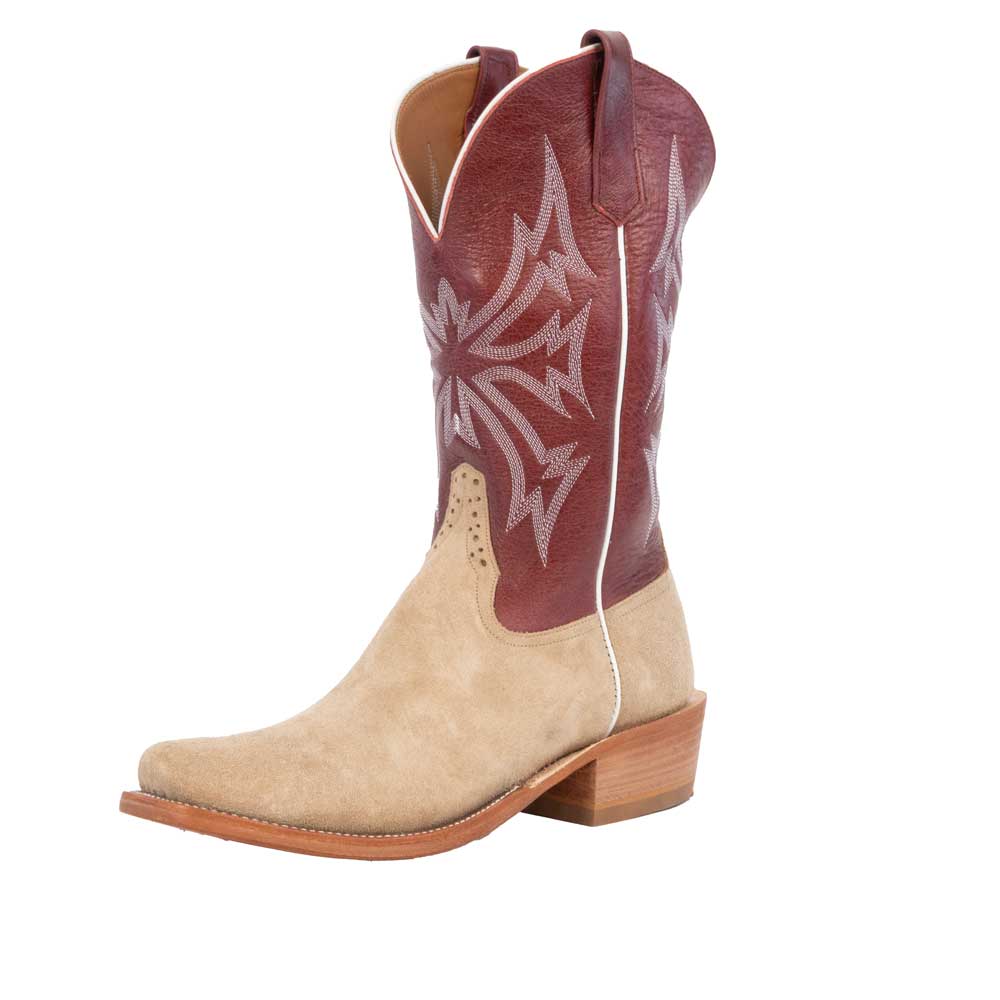 Rios of Mercedes Men's Tan Crazyhorse Roughout Boot MEN - Footwear - Western Boots Rios of Mercedes Boot Co.