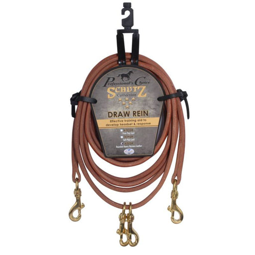 Professional's Choice Schutz Rounded Draw Reins Tack - Reins Professional's Choice