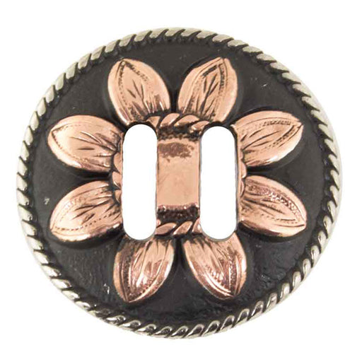 Slotted Rustic Copper Daisy Concho Tack - Conchos & Hardware MISC   