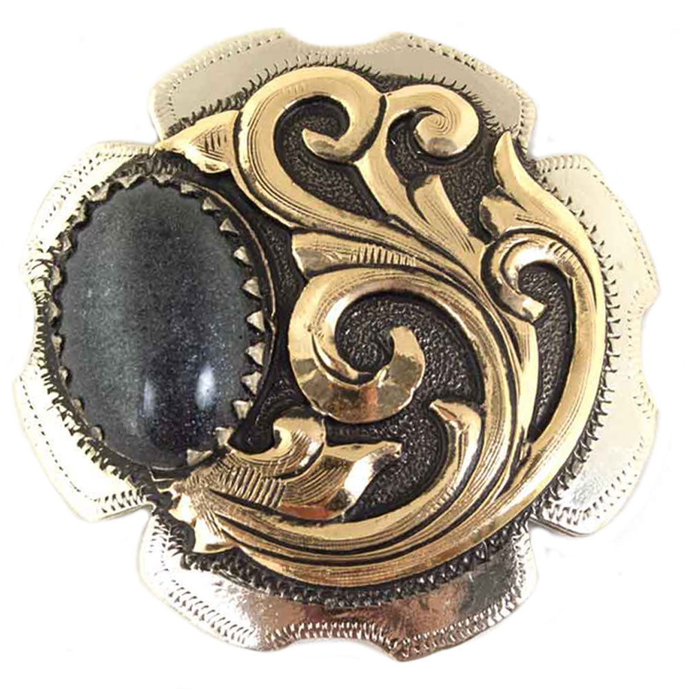 Black and Gold Antique Concho