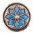 Aztec Blue Flower Concho Tack - Conchos & Hardware - Conchos MISC   