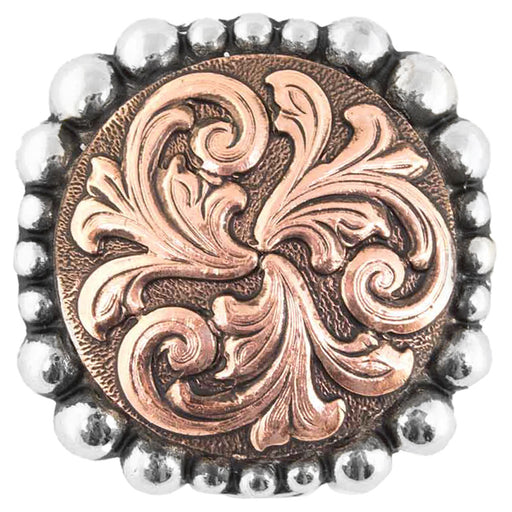 Copper Floral and Dot Concho Tack - Conchos & Hardware MISC   