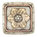 Silver Square Flower Concho Tack - Conchos & Hardware MISC   