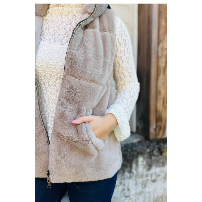 Dylan Women's Fur Love Classic Reversible Vest