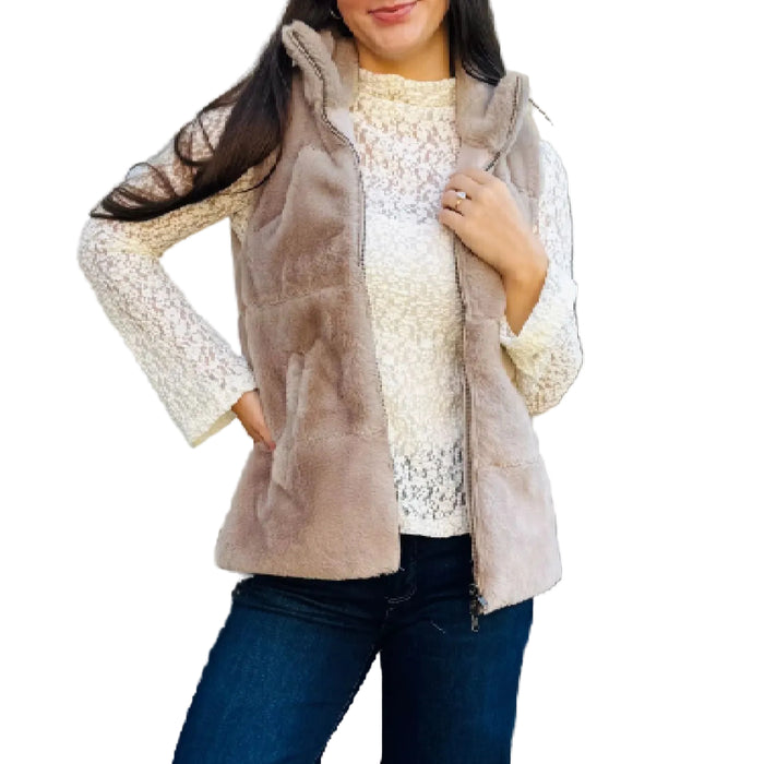 Dylan Women's Fur Love Classic Reversible Vest