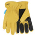 Kinco HydroFlector™ Water-Resistant Premium Grain Buffalo Driver with Double-Palm For the Rider - Gloves Kinco