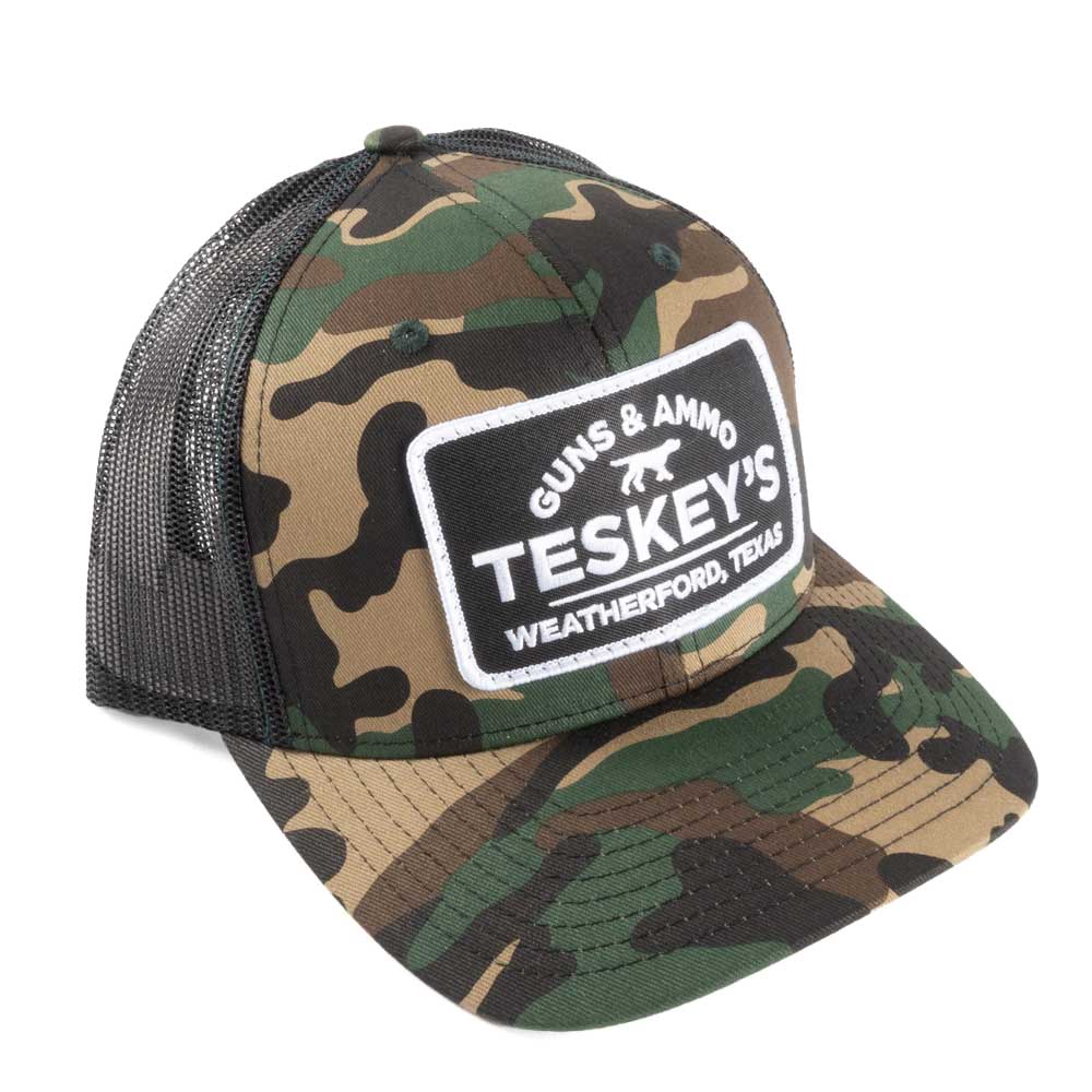 Teskey's G&A Patch Cap - Green Camo/Black TESKEY'S GEAR - Baseball Caps RICHARDSON   