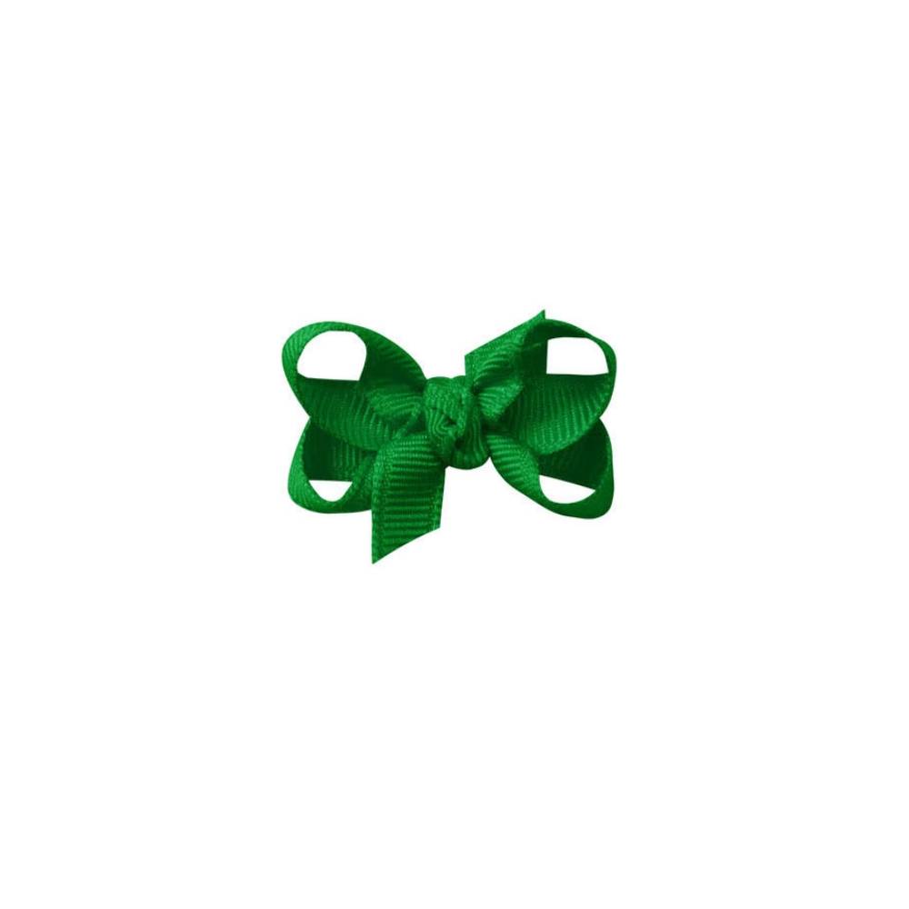 Signature Grosgrain Bow on Clip - 3" Emerald KIDS - Girls - Accessories Beyond Creations LLC   
