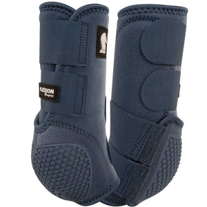 Classic Equine Flexion By Legacy Boots Tack - Leg Protection - Splint Boots Classic Equine Front Small Dark Denim