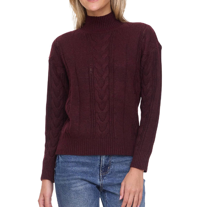 Flag & Anthem Women's Opal Cable Turtleneck Sweater