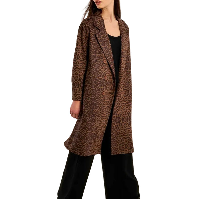 Gabrielle Women's Georgia Leopard Long Coat
