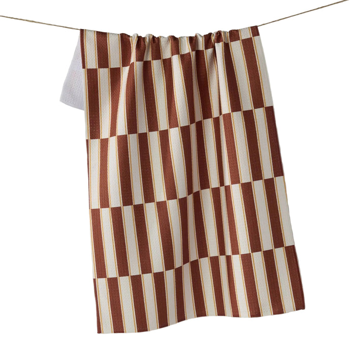 Geometry Harvest Stripe Tea Towel