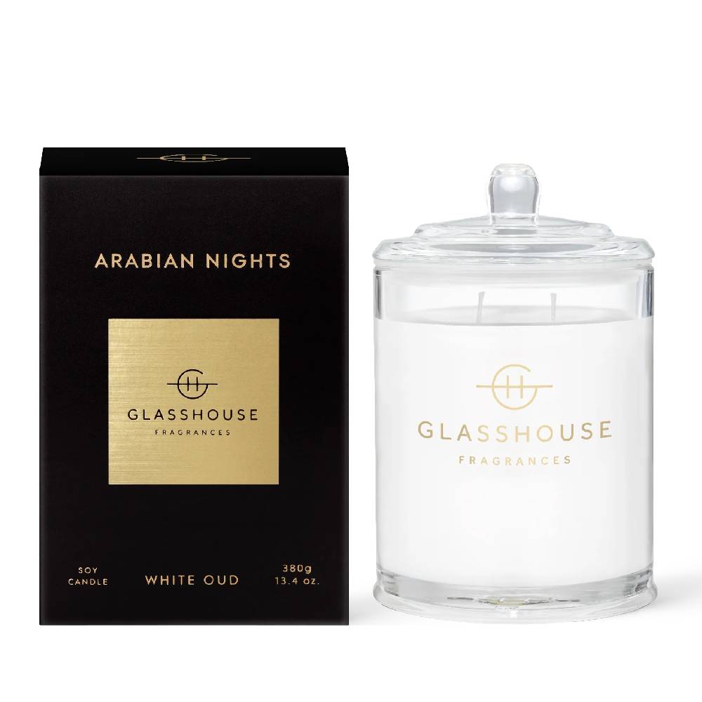 Glasshouse Arabian Nights Candle - 13.4 oz HOME & GIFTS - Home Decor - Candles + Diffusers Glasshouse Fragrances   