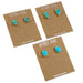 Gold Plated Medium Turquoise Stud Earrings WOMEN - Accessories - Jewelry - Earrings Peyote Bird Designs   