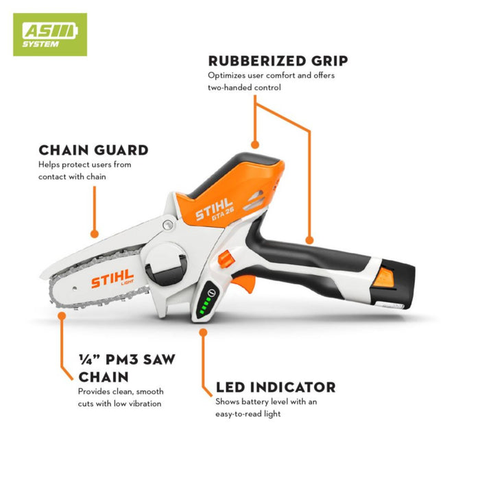 Stihl GTA 26 Battery Garden Pruner Garden Supplies - Tools & Equipment Stihl Equipment