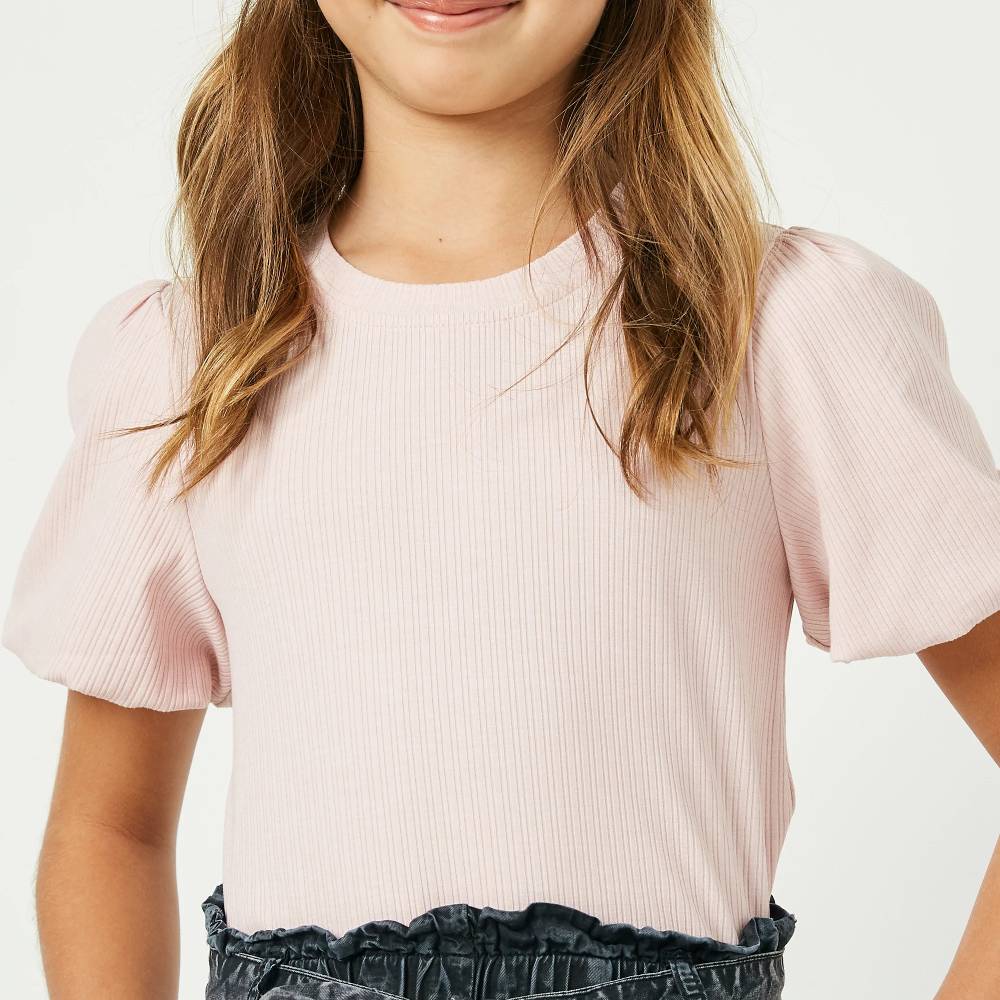 Hayden Girl's Puffy Sleeve Blouse KIDS - Girls - Clothing - Tops - Short Sleeve Tops Hayden Los Angeles   