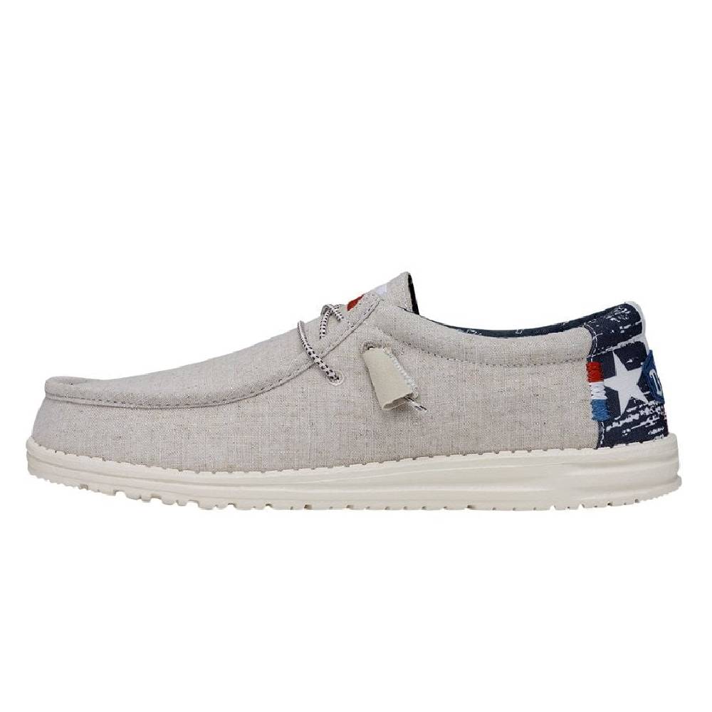 Hey Dude Wally Texas Canvas - Off White — Teskeys display picture 1