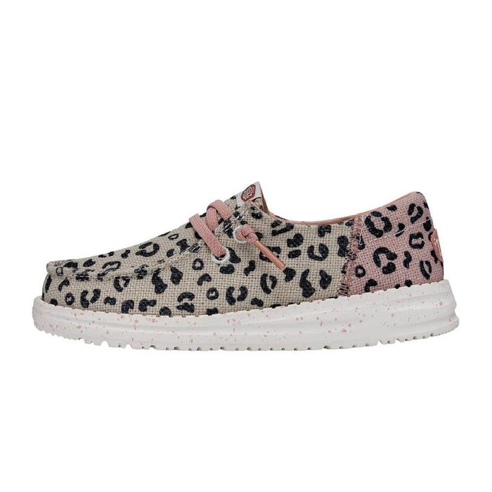 Hey Dude Kid's Wendy Funk Leo - Cream/Pink — Teskeys