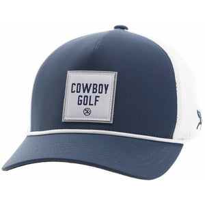 Hooey Cowboy Golf Trucker Cap - Navy/White HATS - BASEBALL CAPS Hooey