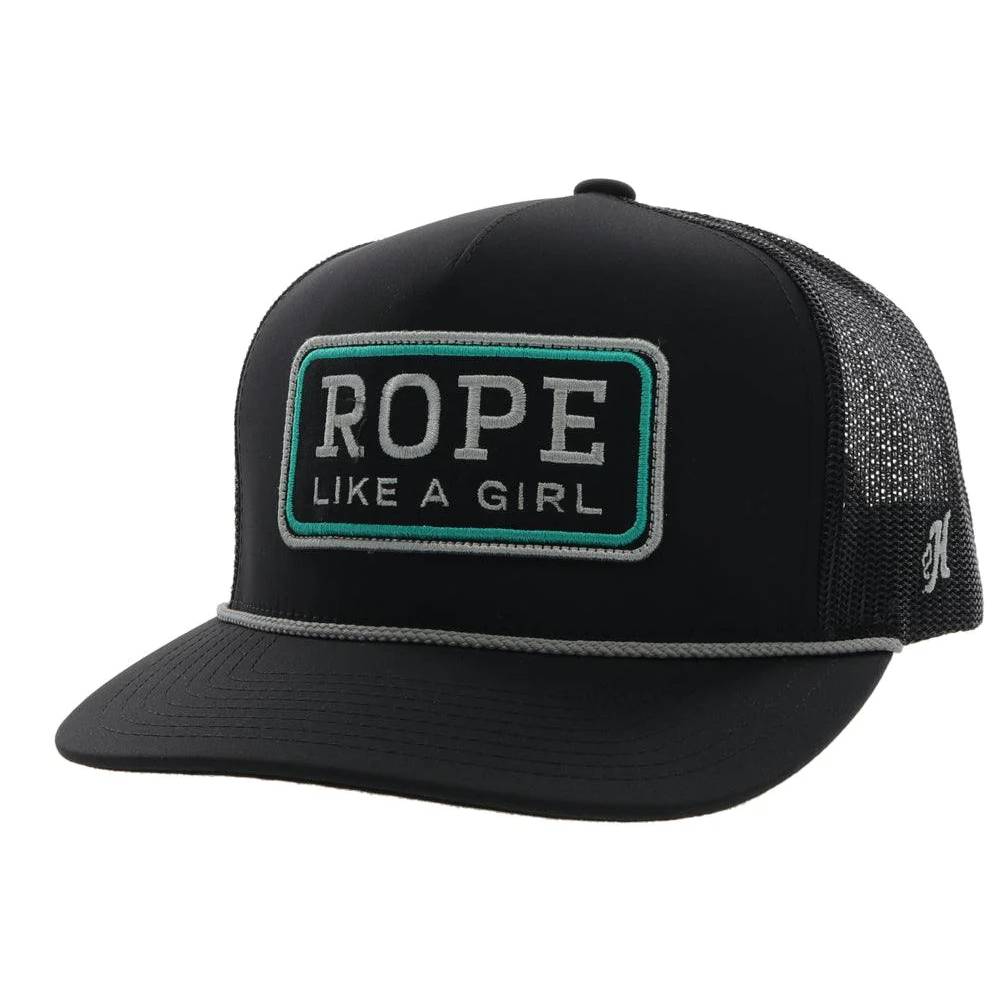 Rope Like A Girl Trucker Cap - FINAL SALE HATS - BASEBALL CAPS Hooey   