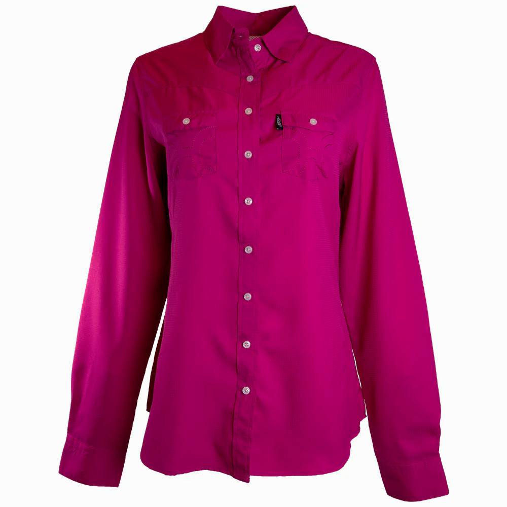 Hooey Women's "Sol" Competition Shirt - Pink WOMEN - Clothing - Tops - Long Sleeved Hooey   