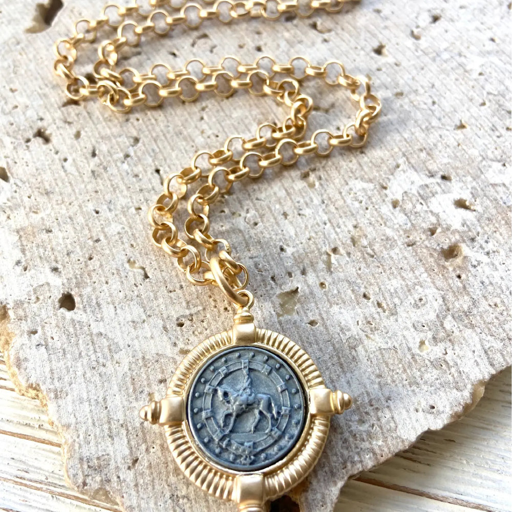 Horse Coin Necklace WOMEN - Accessories - Jewelry - Necklaces VB&CO Designs   