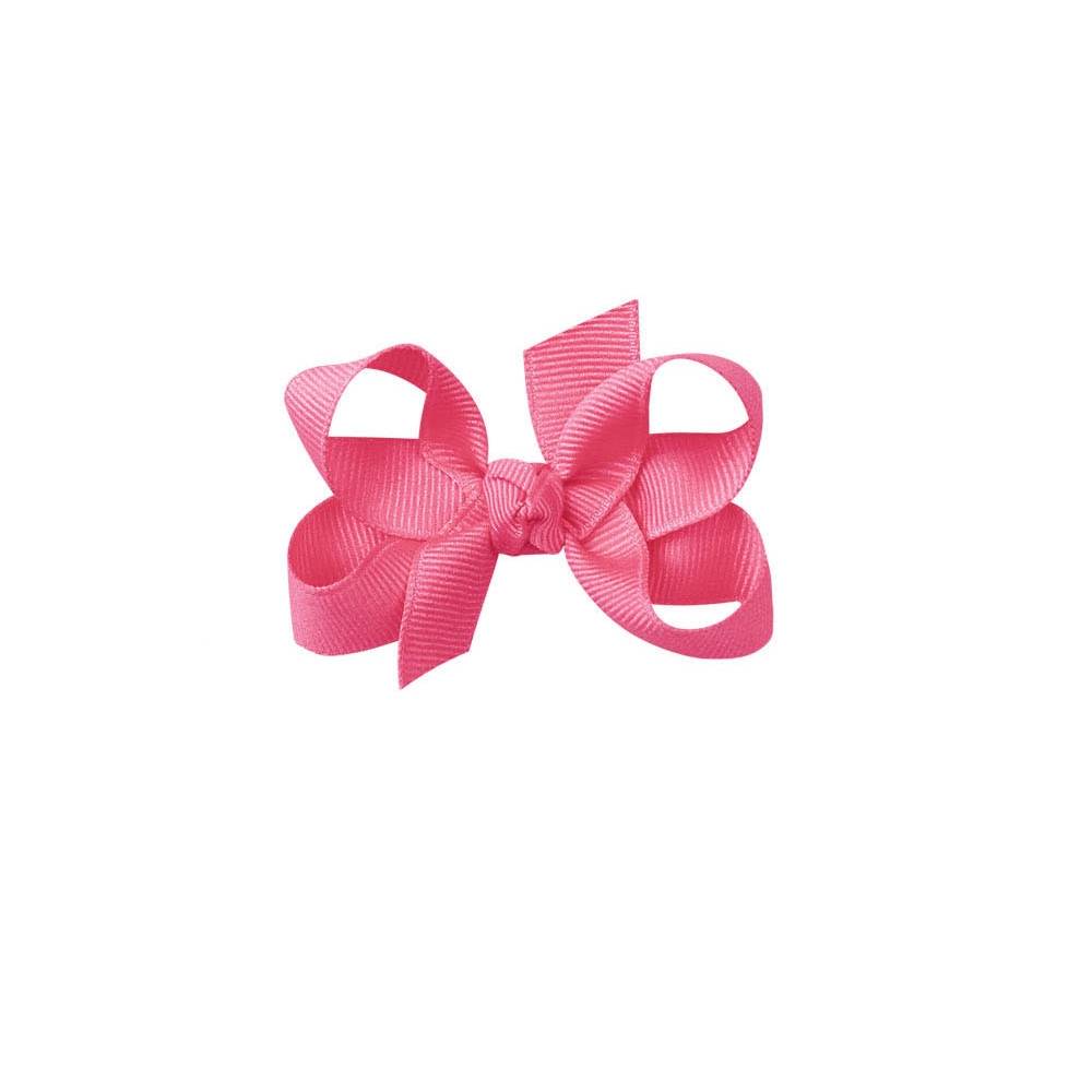 Signature Grosgrain Bow on Clip - 3" Hot Pink KIDS - Girls - Accessories Beyond Creations LLC   