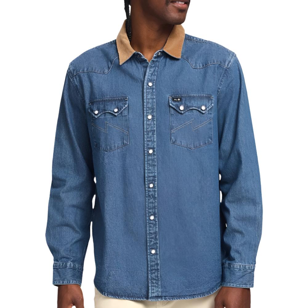 Howler Bros Dust Up Denim Snapshirt MEN - Clothing - Shirts - Long Sleeve Howler Bros