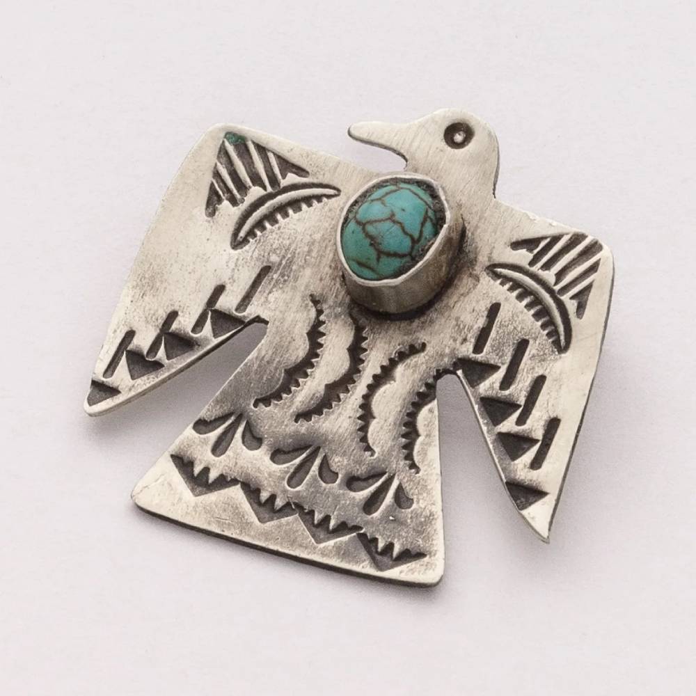 J. Alexander Thunderbird Pin WOMEN - Accessories - Jewelry - Pins & Pendants J. Alexander Rustic Silver   