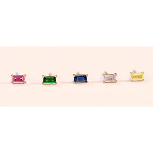 Rainbow Baguette Earring Set WOMEN - Accessories - Jewelry - Earrings JaxKelly   