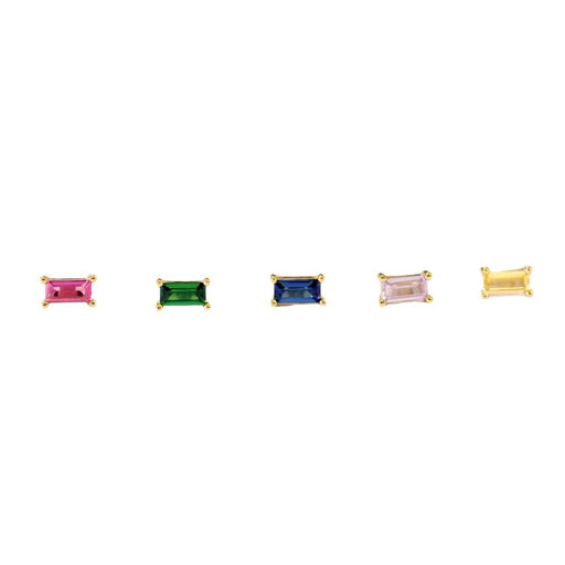 Rainbow Baguette Earring Set WOMEN - Accessories - Jewelry - Earrings JaxKelly   