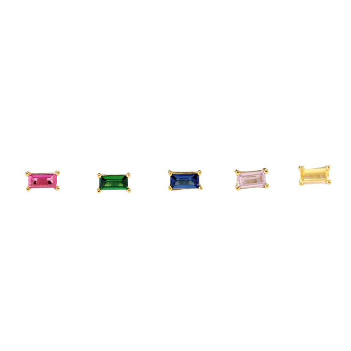 Rainbow Baguette Earring Set WOMEN - Accessories - Jewelry - Earrings JaxKelly   